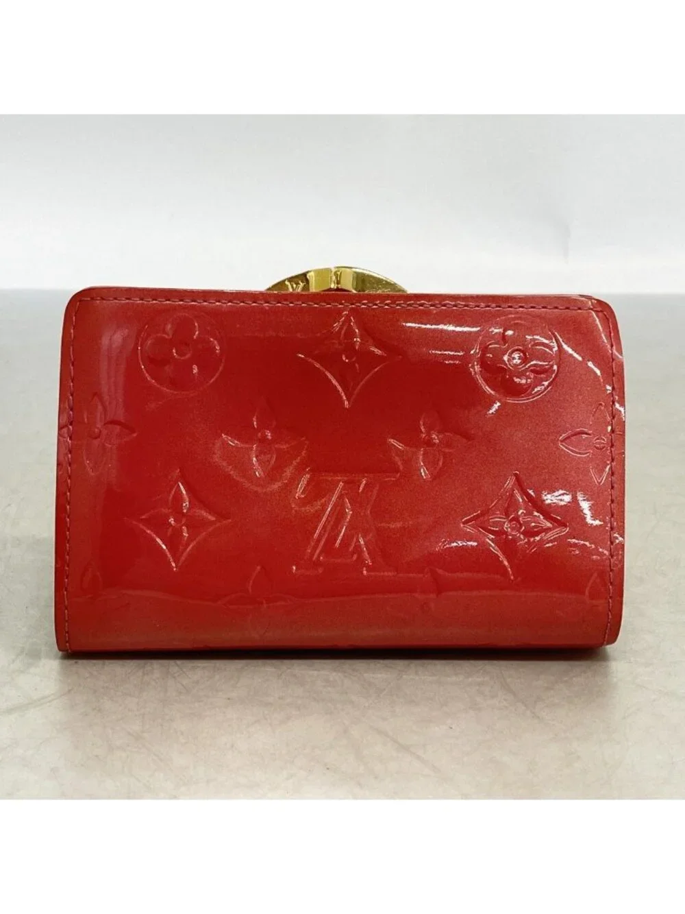 Louis Vuitton Wallet Vernis Porte-Monnaie Viennois Fran Fleece